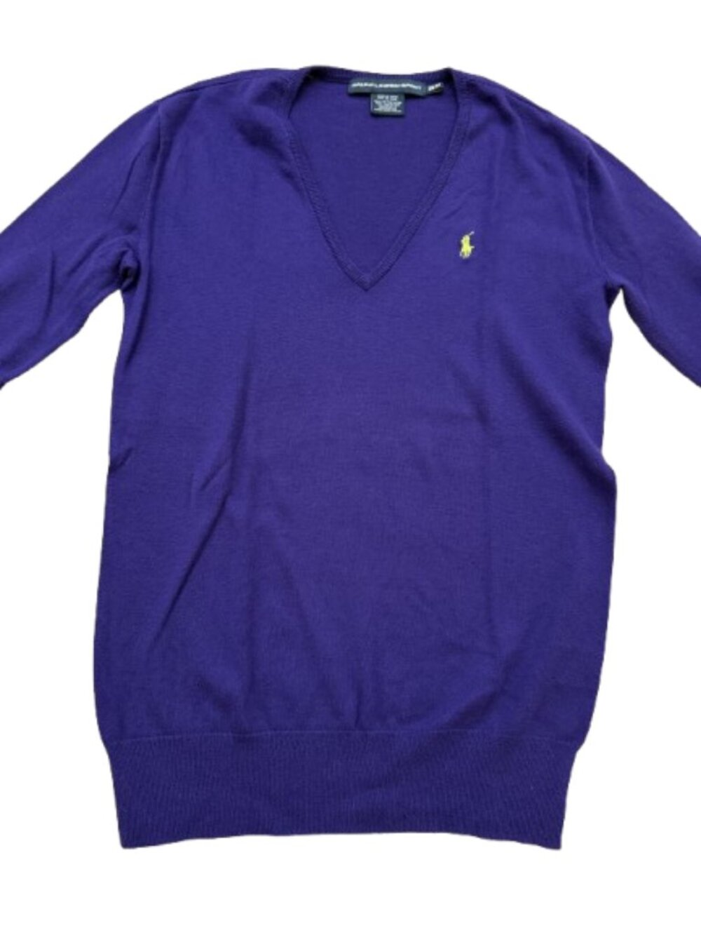 Ralph Lauren Sport Women's V-Neck Sweaters in Purple AND Pink size XS/TP - Picture 2 of 5